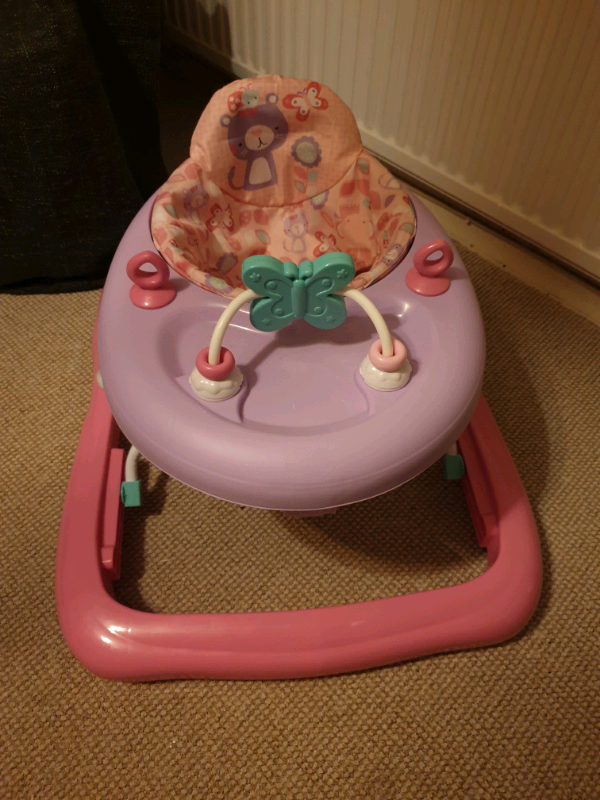 chad valley baby walker pink